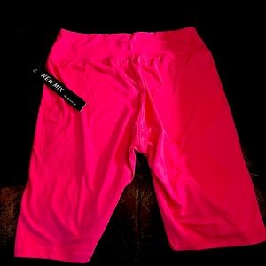 New pink jogging shorts.